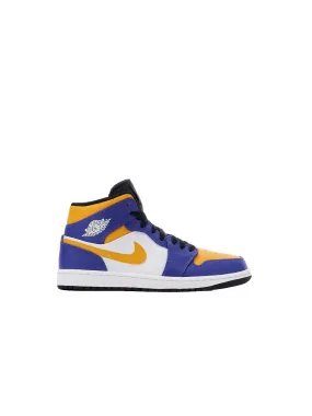 Air Jordan 1 Mid - Dark Concord/Taxi-White-Black