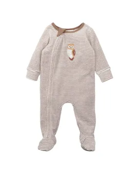 Bebe - Eli Zip LS Velour Onesie