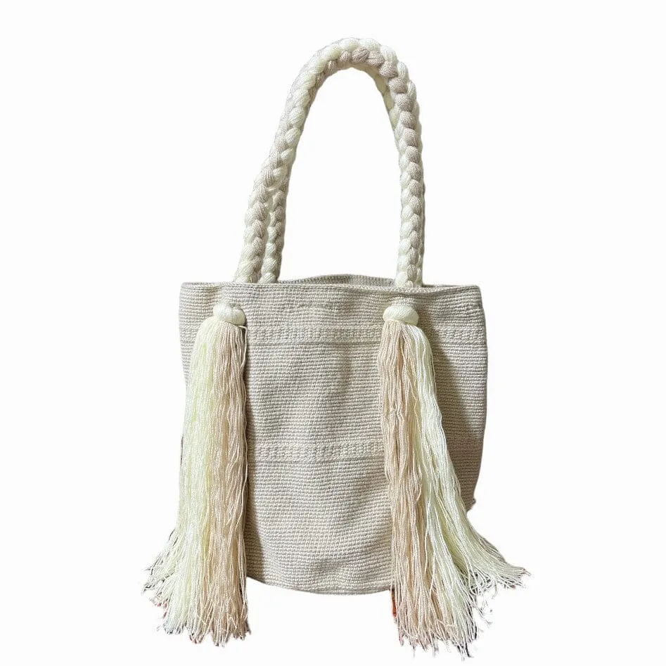 Endless Summer Tote Bags | Long Tassels Beach Tote - M