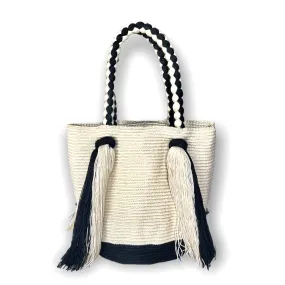 Endless Summer Tote Bags | Long Tassels Beach Tote - M