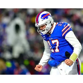 Josh Allen Double Fist Pump Unsigned 8x10 Photo