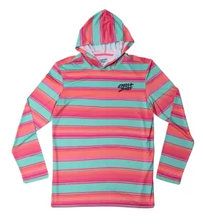 JR Hooded L/S Surf Shirt Baja Multi PrinT