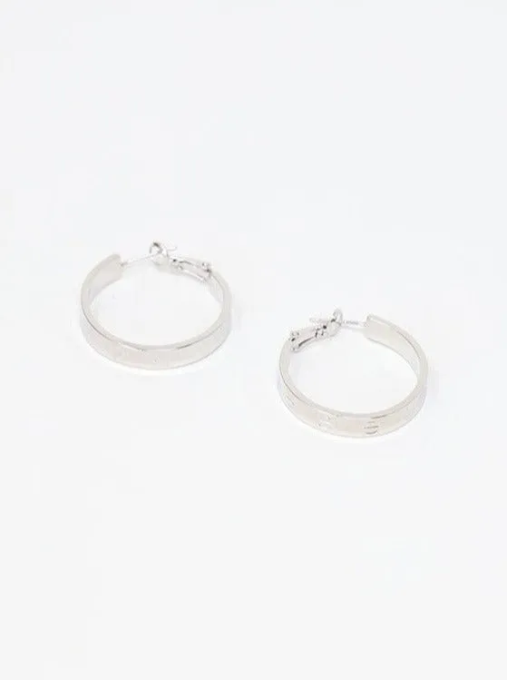 Small Screw Design Hoops