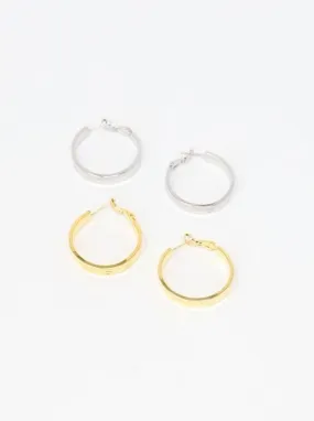 Small Screw Design Hoops